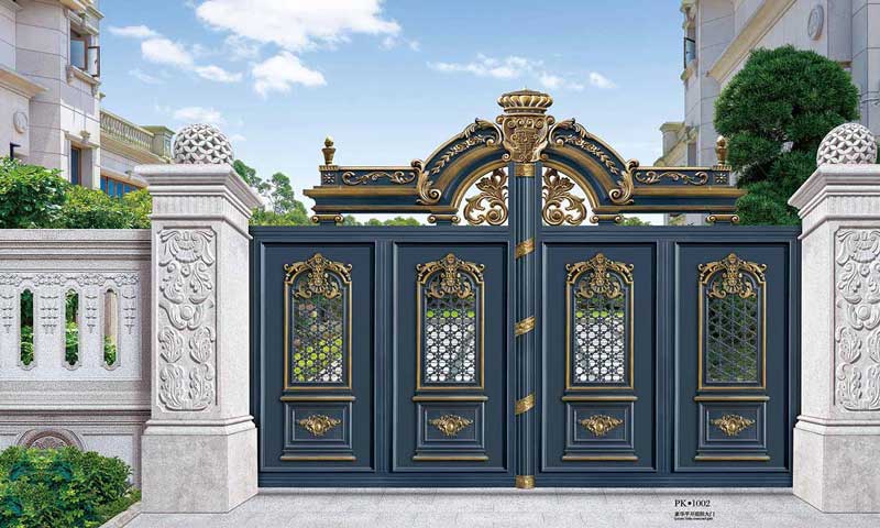 豪華平開庭院大門PK1002