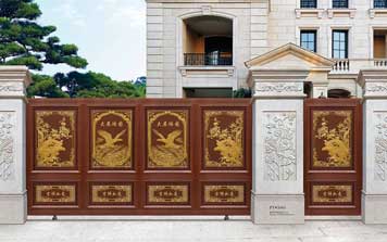 庭院別墅大門 - 豪華平移庭院大門PY3005