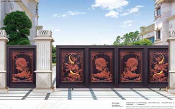 庭院別墅大門 - 豪華平移庭院大門PY3003