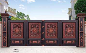 庭院別墅大門(mén) - 豪華折疊庭院大門(mén)ZD2006