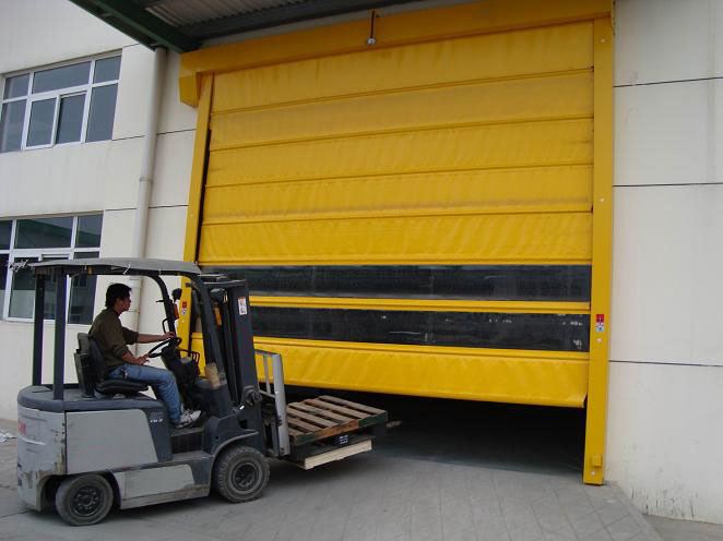 車間通道專用地磁感應快速堆積門