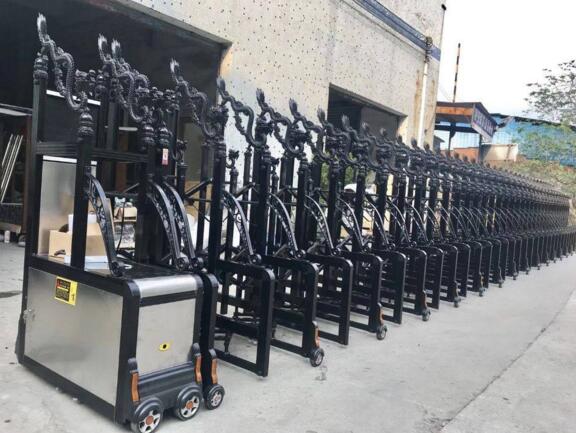 邢臺出安智電動伸縮門在河北邢臺欣榮機(jī)械有限公司大門口的風(fēng)采