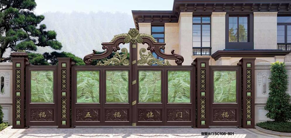 平頂山常綠金瀾王朝鋁藝大門案例 - 中出網(wǎng)-智能出入口與停車充電門戶