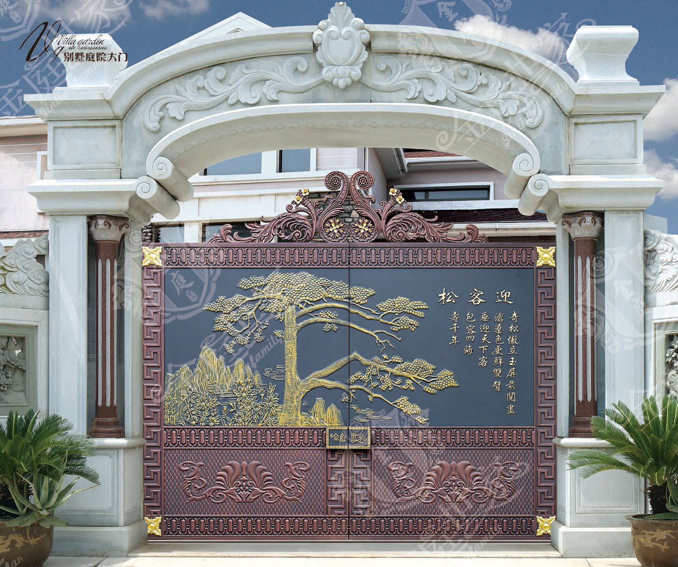 鋁藝庭院門-JT-DM002