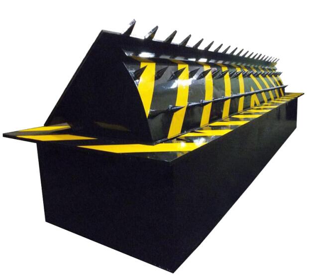 渭南出安智能路障機為萬科地建濱河四季大門口添上色彩