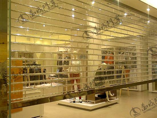 渭南出安智能卷簾門安裝在信達(dá)峯墅