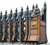 邵武協和醫(yī)院大門采用南平出安伸縮門