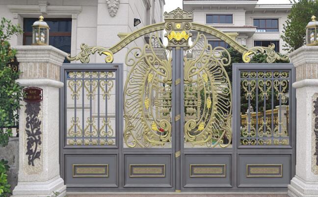 慶賀鳳凰城選用濮陽出安智能鋁藝大門