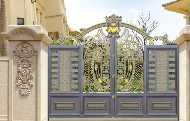 慶賀中梁壹號院選用玉溪出安智能別墅大門