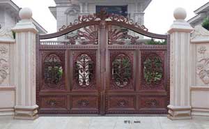 牡丹江珍寶島?未來城別墅大門案例