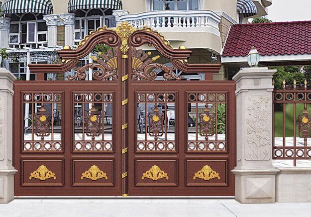 臨汾出安智能鋁藝大門成功牽手玉秀灣