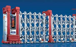 不銹鋼伸縮門 - 門之魂K666（紅）不銹鋼伸縮門