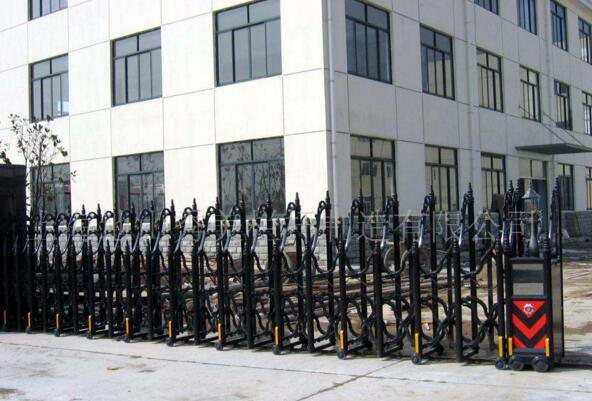 衢州出安智能伸縮門盡顯衢州市政園林股份有限公司項目的高貴氣質(zhì)