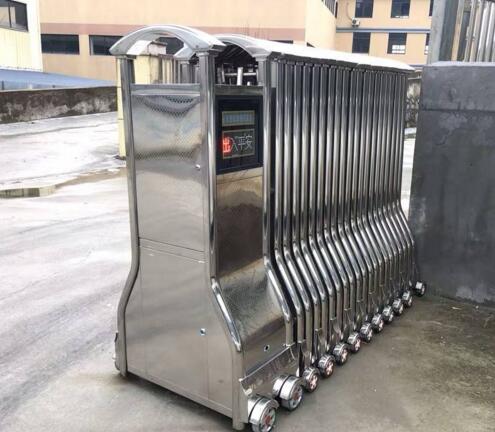 舟山出安智能伸縮門(mén)成功落地舟山建設(shè)技校