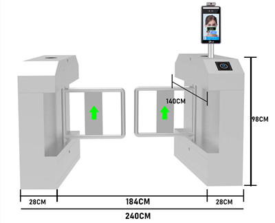 人臉測溫通道閘