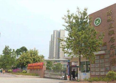 河源出安智能電動伸縮門成雅居樂小學大門口亮點