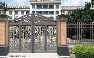 庭院大門 - 竹報(bào)平安（平開門）NB-967