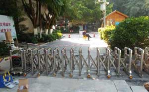 淮北國家礦山公園伸縮門案例