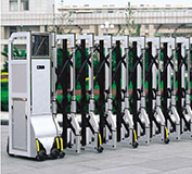 池州華宇電子科技有限公司牌識(shí)別系統(tǒng)、伸縮門(mén)、道閘、崗?fù)すこ贪惭b順利完成