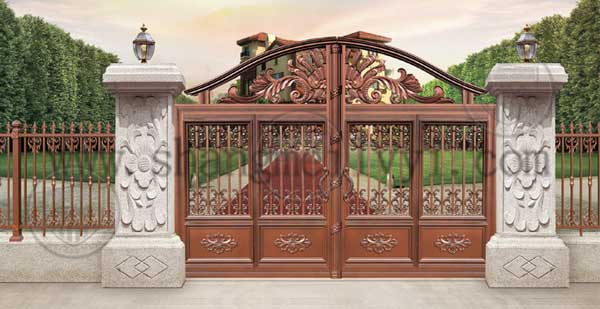 海東麗水灣?馨城鋁藝大門案例 - 中出網(wǎng)-智能出入口與停車充電門戶