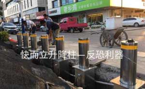 安徽商業(yè)廣場升降柱案例