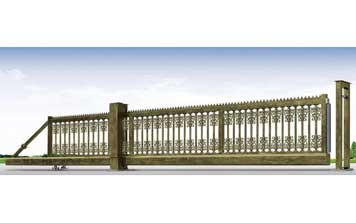 鋁藝懸浮門(mén)（青古銅）HL-XFA3