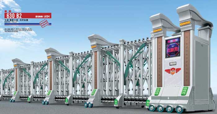 雄獅630B2不銹鋼伸縮門