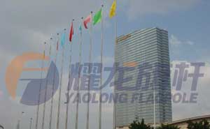 廣州國(guó)際采購中心旗桿案例