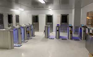 江西合力泰ESD防靜電翼閘案例 - 中出網(wǎng)-智能出入口與停車充電門戶