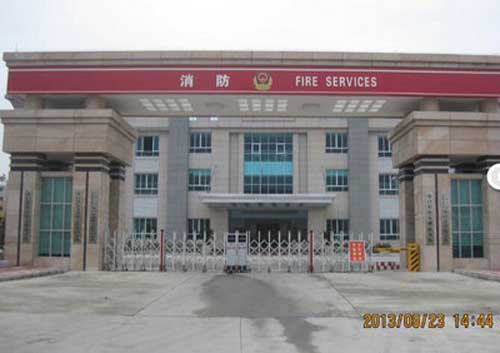 公安消防大隊電動伸縮門工程 - 中出網(wǎng)-智能出入口與停車充電門戶