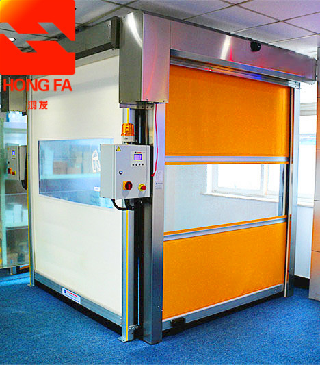 雷達感應(yīng)快速卷簾門pvc防塵防蟲卷簾門