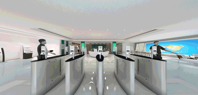 熵基科技云展廳中以銀行場景應用為例，全面展示百傲慧識可信身份認證平臺的場景賦能能力