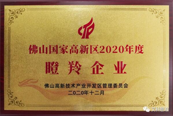 喜訊 | 艾科智泊榮獲佛山國(guó)家高新區(qū)瞪羚企業(yè)、領(lǐng)軍企業(yè)