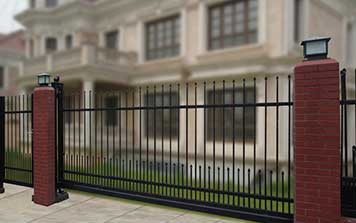 庭院無軌門系列-I-F型歐式無軌懸浮門