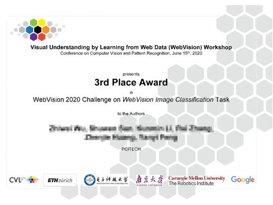 佳都科技在WebVision 2020圖像分類(lèi)競(jìng)賽獲得全球第三名