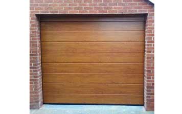 車庫(kù)門 - 金橡木單條紋樣式車庫(kù)門