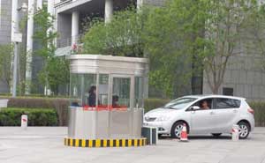 天津空港經濟區(qū)管委會不銹鋼收費亭案例 - 中出網-智能出入口與停車充電門戶