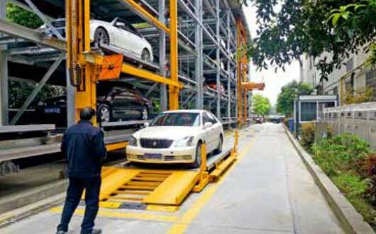單邊巷道堆垛式PXD立體車(chē)庫(kù)