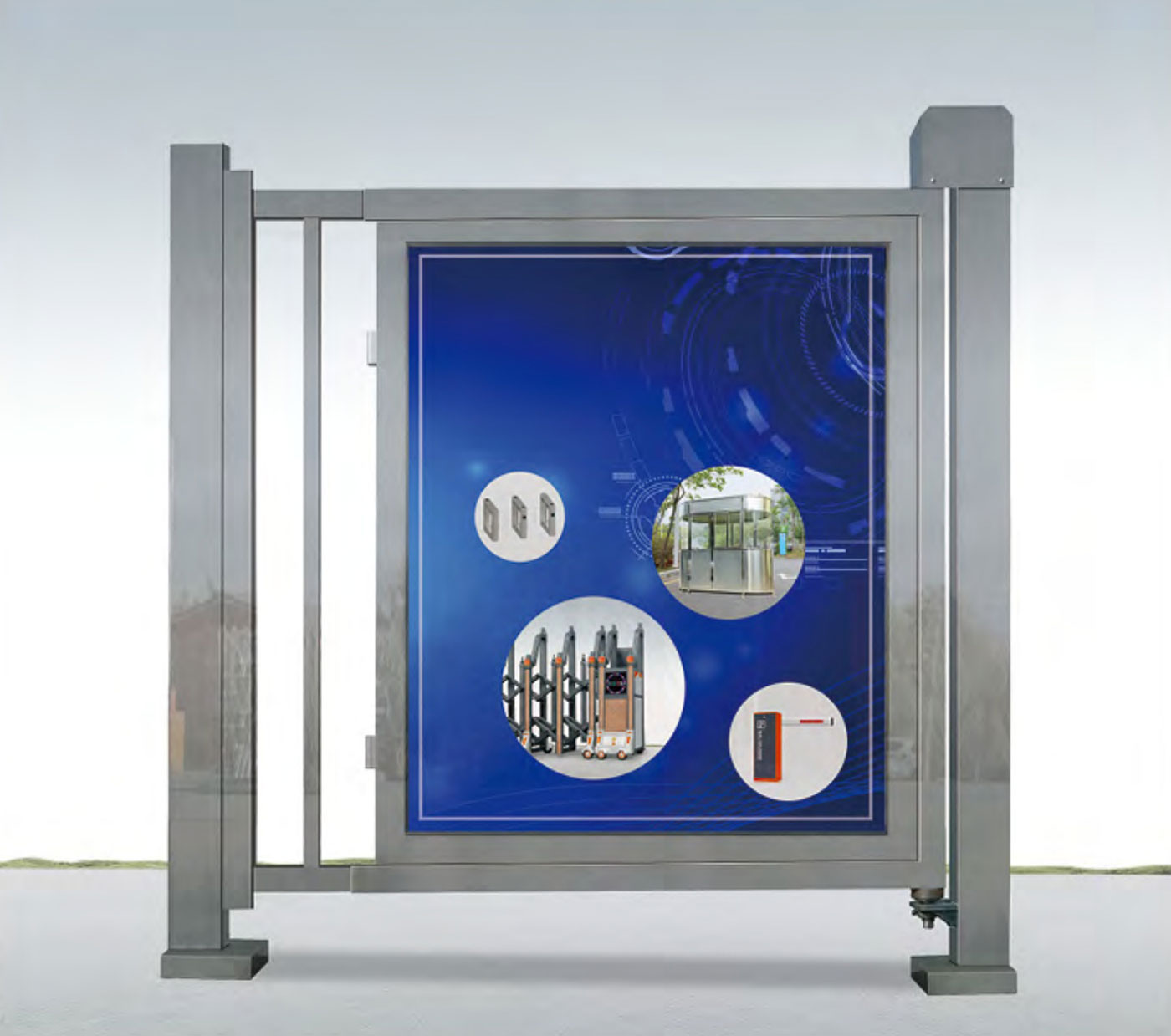 不銹鋼廣告小門-7