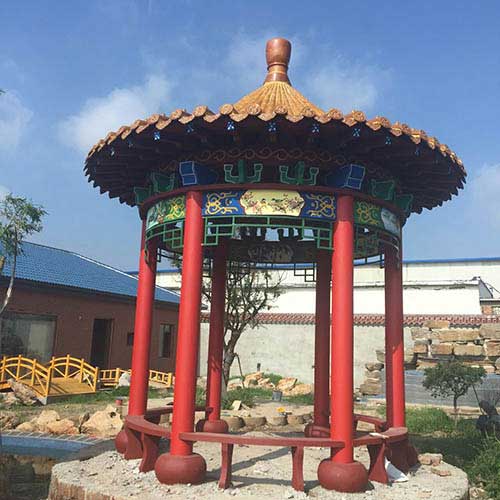 圓頂水泥涼亭