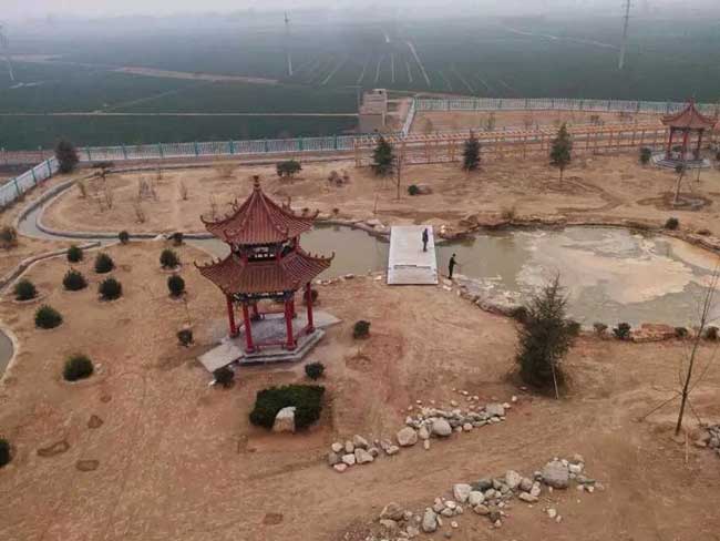 夏津縣頤養(yǎng)院涼亭案例 - 中出網-智能出入口與停車充電門戶