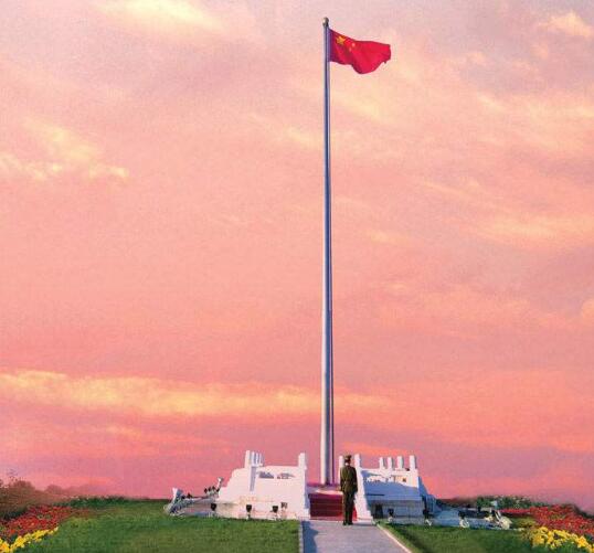 北海不銹鋼旗桿廠家邀你分辨不銹鋼旗桿與玻璃鋼旗桿