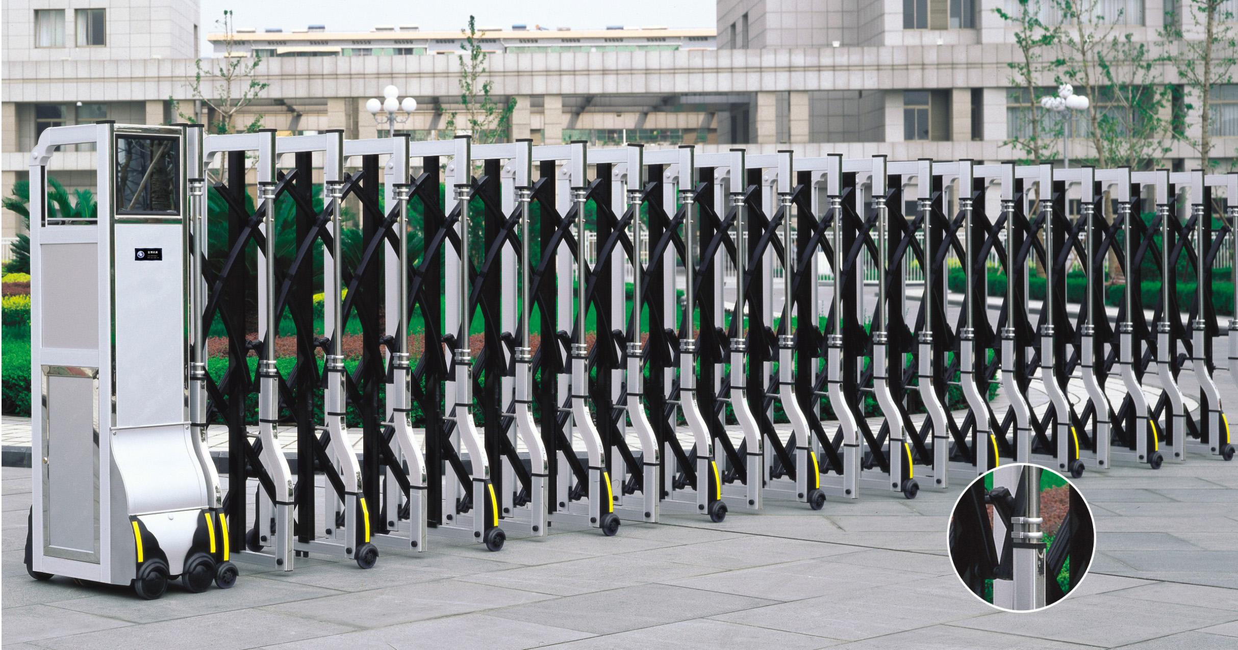 池州華宇電子科技有限公司牌識別系統、伸縮門、道閘、崗亭工程安裝順利完成